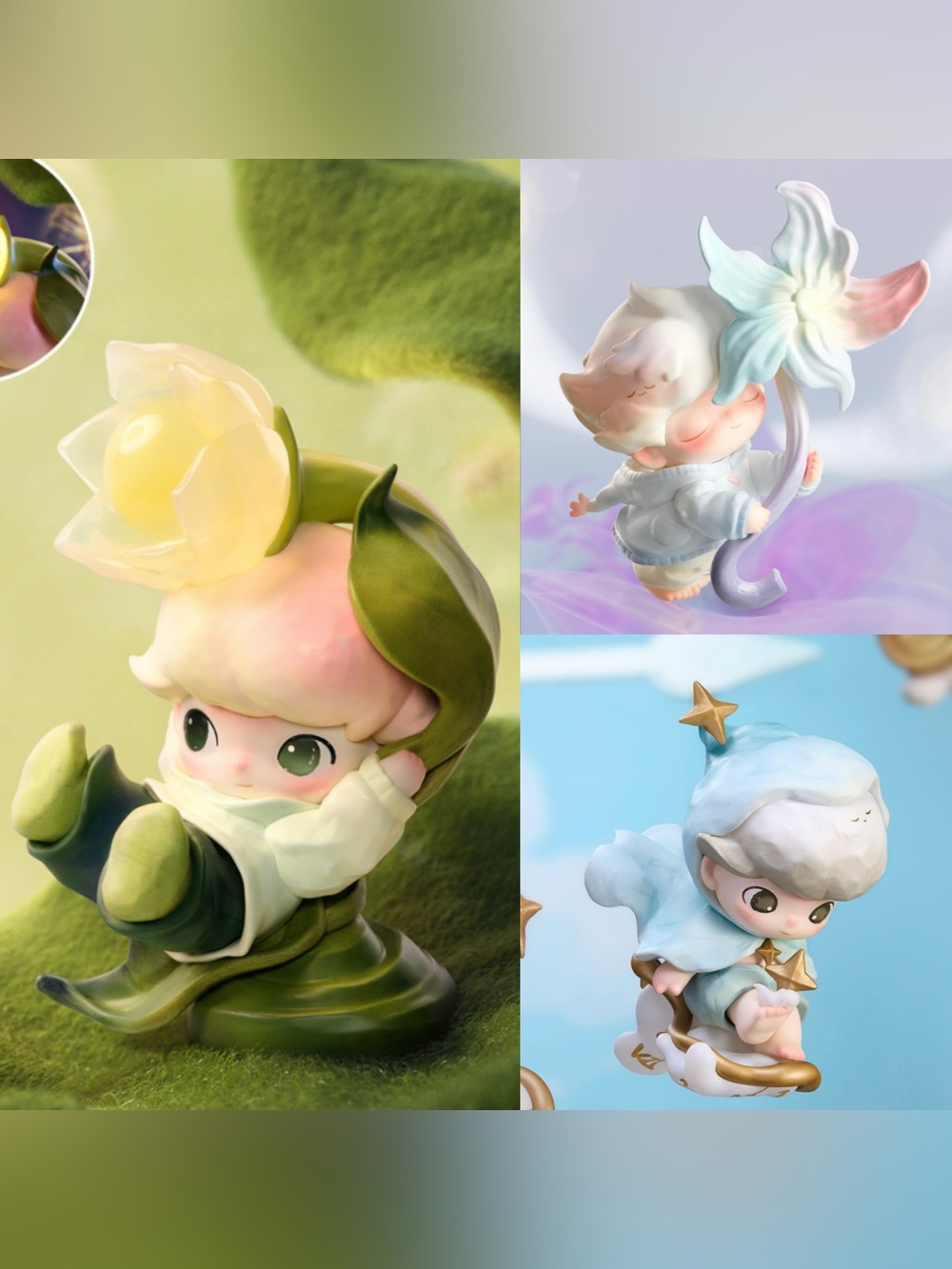 Bundle Sale DIMOO Moments in Bloom Series Figures Secret - Light up Spring